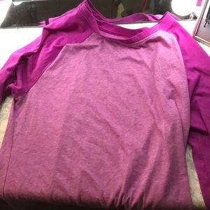 Danksin now loose t shirt purple large 12-14 soft